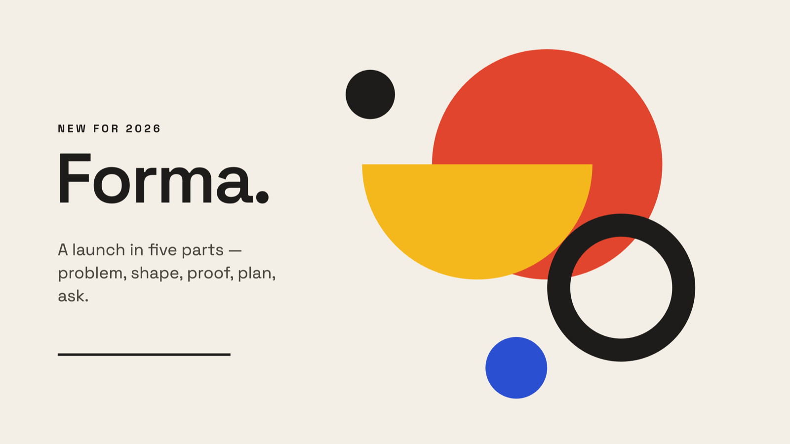 First slide of the Product launch presentation template